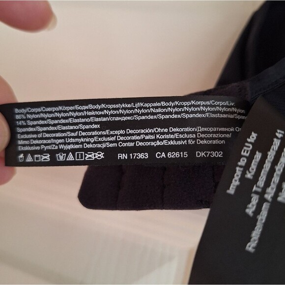 🎁DYNK Table Top Micro Unlined Black Demi Bra Size 38D - Picture 10 of 10